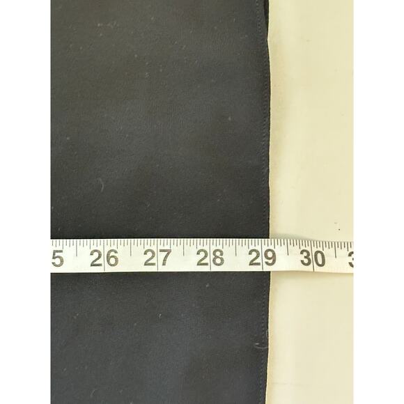 Theory Black Combo Scoop Neck Combo Crepe Tank Ribbed Bodice Peplum Stretch XL - Picture 6 of 7